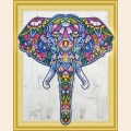 Алмазная картина с фигурными стразами COLOR KIT "Индийский слон"